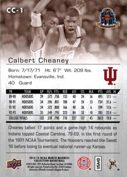 2014-15 Upper Deck NCAA March Madness - Sepia #CC-1 Calbert Cheaney Back