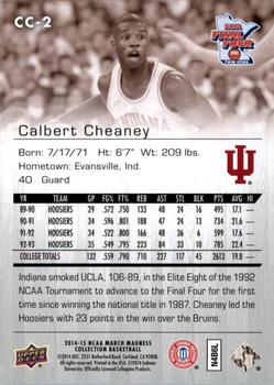 2014-15 Upper Deck NCAA March Madness - Sepia #CC-2 Calbert Cheaney Back
