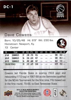 2014-15 Upper Deck NCAA March Madness - Sepia #DC-1 Dave Cowens Back