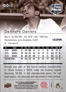 2014-15 Upper Deck NCAA March Madness - Sepia #DD-1 DeAndre Daniels Back