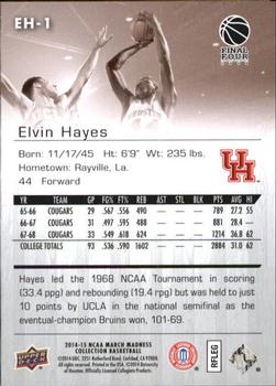 2014-15 Upper Deck NCAA March Madness - Sepia #EH-1 Elvin Hayes Back