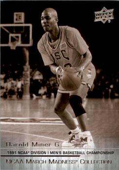 2014-15 Upper Deck NCAA March Madness - Sepia #HM-1 Harold Miner Front