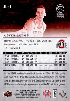 2014-15 Upper Deck NCAA March Madness - Sepia #JL-1 Jerry Lucas Back