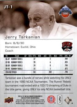 2014-15 Upper Deck NCAA March Madness - Sepia #JT-1 Jerry Tarkanian Back