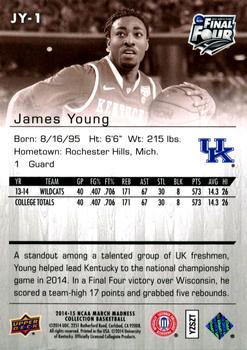 2014-15 Upper Deck NCAA March Madness - Sepia #JY-1 James Young Back