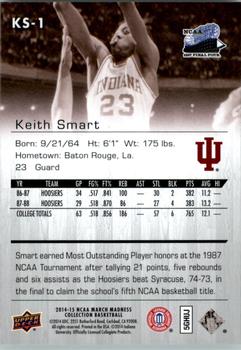 2014-15 Upper Deck NCAA March Madness - Sepia #KS-1 Keith Smart Back