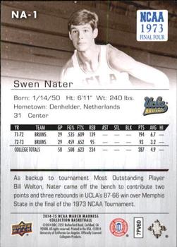 2014-15 Upper Deck NCAA March Madness - Sepia #NA-1 Swen Nater Back