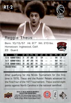 2014-15 Upper Deck NCAA March Madness - Sepia #RT-2 Reggie Theus Back