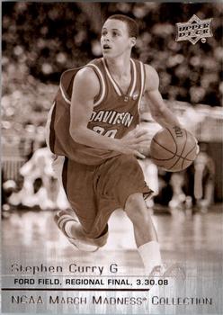 2014-15 Upper Deck NCAA March Madness - Sepia #SC-2 Stephen Curry Front