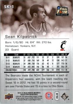 2014-15 Upper Deck NCAA March Madness - Sepia #SK-1 Sean Kilpatrick Back