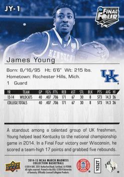 2014-15 Upper Deck NCAA March Madness - Gold Foil Autographs #JY-1 James Young Back