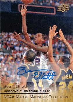 2014-15 Upper Deck NCAA March Madness - Gold Foil Autographs #SE-1 Sean Elliott Front