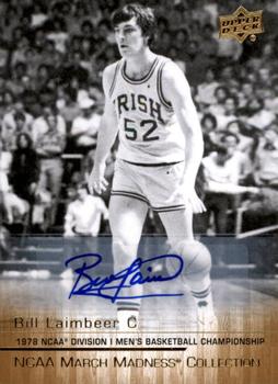 2014-15 Upper Deck NCAA March Madness - Gold Foil Autographs #BL-1 Bill Laimbeer Front