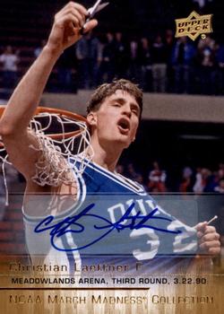 2014-15 Upper Deck NCAA March Madness - Gold Foil Autographs #CL-5 Christian Laettner Front
