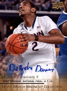 2014-15 Upper Deck NCAA March Madness - Gold Foil Autographs #DD-1 DeAndre Daniels Front