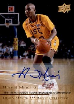2014-15 Upper Deck NCAA March Madness - Gold Foil Autographs #HM-1 Harold Miner Front
