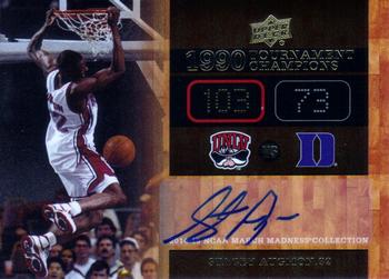 2014-15 Upper Deck NCAA March Madness - Tournament Champs Autographs #TC-11 Stacey Augmon Front