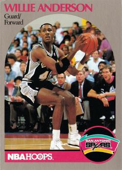 1991 Hoops 100 Superstars #86 Willie Anderson Front