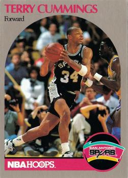 1991 Hoops 100 Superstars #87 Terry Cummings Front