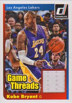 2014-15 Donruss - Game Threads #1 Kobe Bryant Front