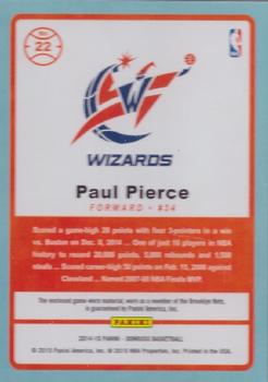 2014-15 Donruss - Game Threads #22 Paul Pierce Back