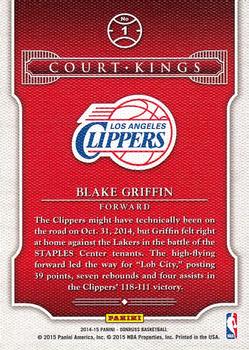 2014-15 Donruss - Court Kings #1 Blake Griffin Back