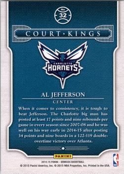 2014-15 Donruss - Court Kings #32 Al Jefferson Back