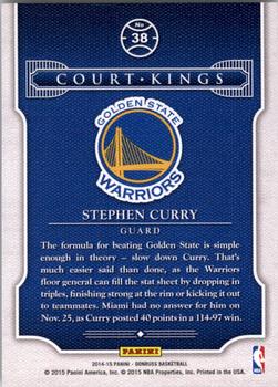 2014-15 Donruss #38 Stephen Curry Back