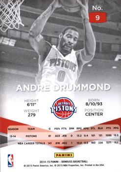 2014-15 Donruss - Elite #9 Andre Drummond Back