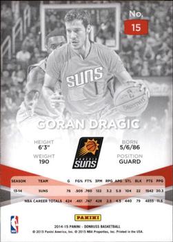 2014-15 Donruss - Elite #15 Goran Dragic Back
