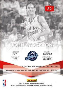 2014-15 Donruss - Elite #82 John Stockton Back
