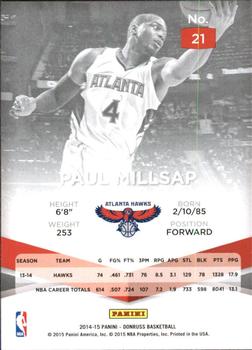 2014-15 Donruss - Elite #21 Paul Millsap Back