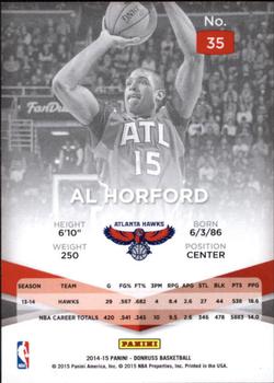 2014-15 Donruss - Elite #35 Al Horford Back