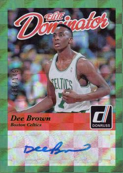 2014-15 Donruss - Elite Dominators Signatures #25 Dee Brown Front
