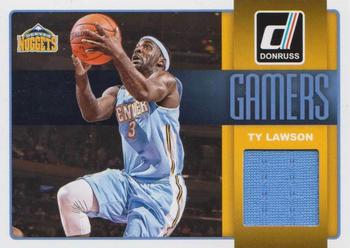 2014-15 Donruss - Gamers Jerseys #14 Ty Lawson Front