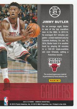 2014-15 Donruss - Gamers Jerseys #21 Jimmy Butler Back