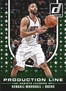 2014-15 Donruss - Production Line Assists #2 Kendall Marshall Front