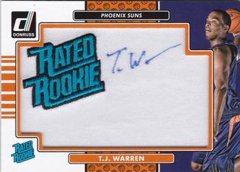 2014-15 Donruss - Rated Rookie Signature Patches #RR-TJW T.J. Warren Front