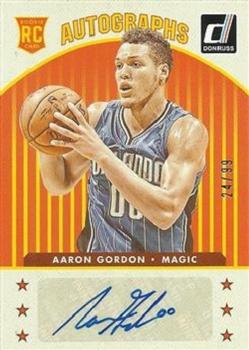 2014-15 Donruss - Rookie Autographs #24 Aaron Gordon Front
