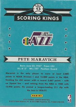 2014-15 Donruss - Scoring Kings #13 Pete Maravich Back
