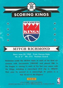 2014-15 Donruss - Scoring Kings #30 Mitch Richmond Back