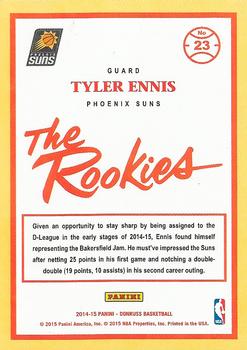 2014-15 Donruss - The Rookies #23 Tyler Ennis Back
