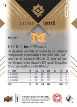2010-11 Upper Deck Ultimate Collection #19 Cazzie Russell  Back
