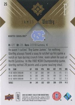 2010-11 Upper Deck Ultimate Collection #25 James Worthy  Back