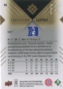 2010-11 Upper Deck Ultimate Collection #46 Christian Laettner  Back