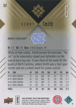 2010-11 Upper Deck Ultimate Collection #57 Kenny Smith  Back