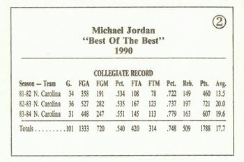 1990 Michael Jordan Best of the Best (unlicensed) #2 Michael Jordan Back