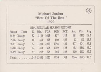1990 Michael Jordan Best of the Best (unlicensed) #3 Michael Jordan Back