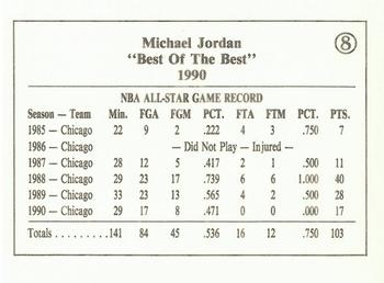 1990 Michael Jordan Best of the Best (unlicensed) #8 Michael Jordan Back