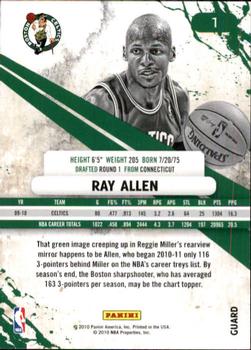 2010-11 Panini Rookies & Stars #1 Ray Allen  Back